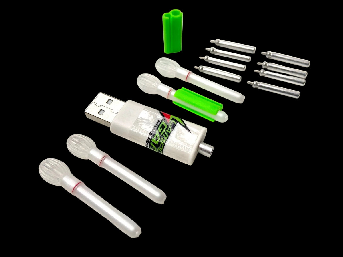 Kit B Surfcasting MOON Ø4,5mm Ricaricabile in Scatola 4 Scomparti - Lampogamma Superleds