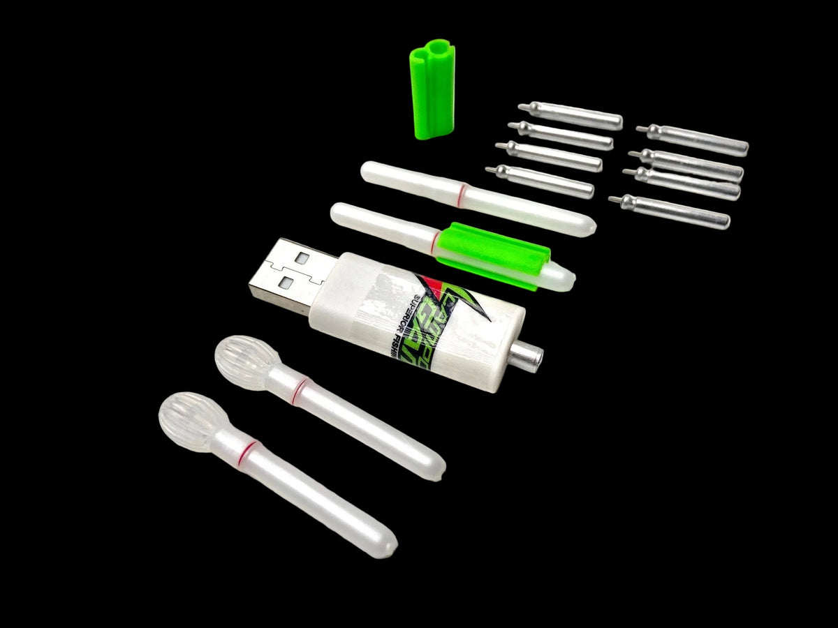 Kit Surfcasting Super-Moon Ø4,5mm Ricaricabile in Scatola 4 Scomparti - Lampogamma Superleds