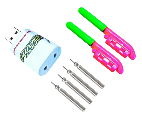 Lampo Gamma Supernova Tip Lamp con Avvisatore di Abboccata batteria LG322 10 cicli di Ricarica