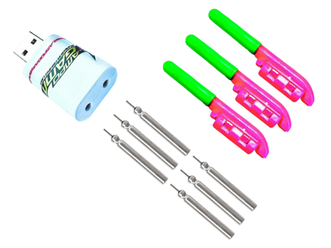 Lampo Gamma Supernova Tip Lamp con Avvisatore di Abboccata batteria LG322 10 cicli di Ricarica