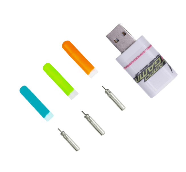 Lampo Gamma Kit Nova Ø3,0mm Con Batteria Potenziata JXP311 Durata 500 ore Ricaricabile - Lampogamma Superleds