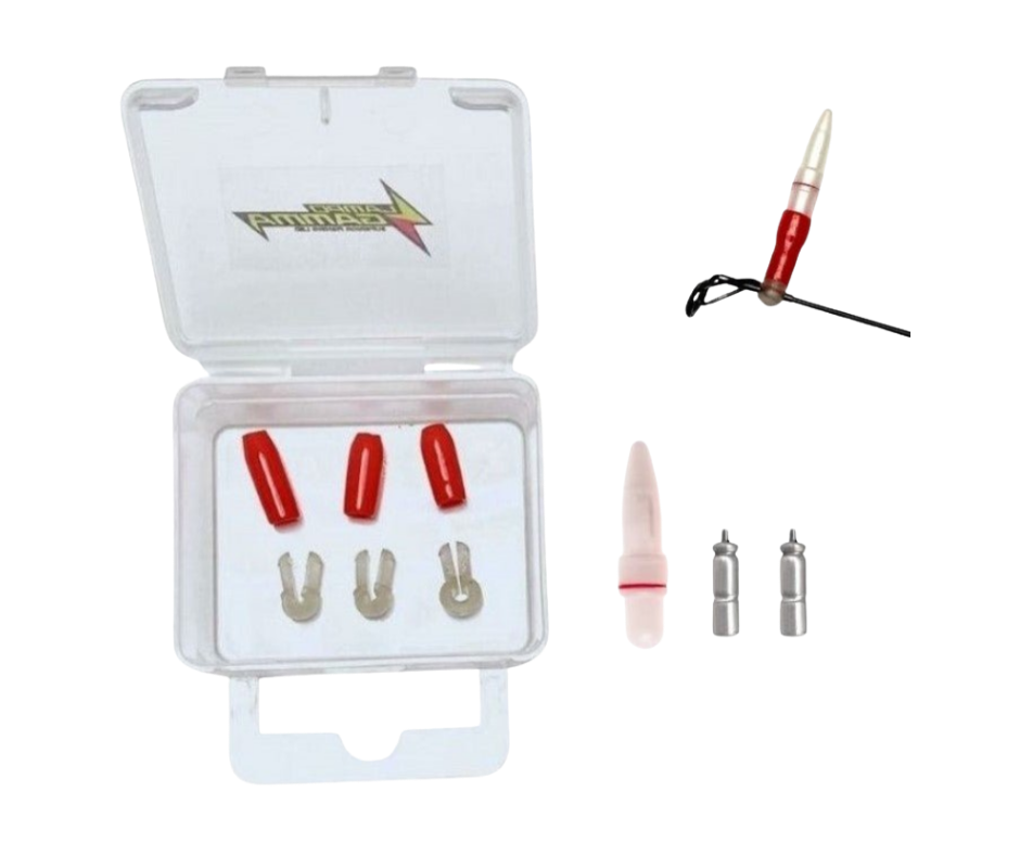 Lampo Gamma Porta Starlight Vettino Canna Da Pesca con Batterie e Led inclusi per pesca a Feeder