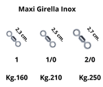 10 Pezzi Maxi Girella Inox con Altissimo Carico di Rottura Misure 1 - 1/0 e 2/0 - Lampogamma Superleds
