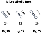 30 Pezzi Micro Girella Inox con Altissimo Carico di Rottura Misure 20 22 e 24 - Lampogamma Superleds