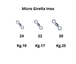 30 Pezzi Micro Girella Inox con Altissimo Carico di Rottura Misure 20 22 e 24 - Lampogamma Superleds