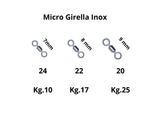30 Pezzi Micro Girella Inox con Altissimo Carico di Rottura Misure 20 22 e 24 - Lampogamma Superleds