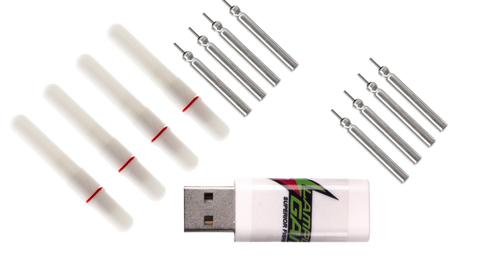 KIT C Big Supernova Ø7,5 Ricaricabile in Scatola 4 Scomparti - Lampogamma Superleds