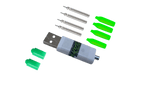 Kit A Mini Lampo Long Ø3mm Ricaricabile - Lampogamma Superleds