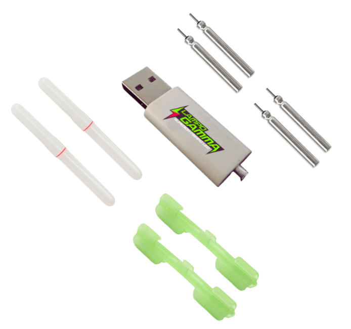 Kit A Surfcasting Supernova Ø4,5mm Ricaricabile in Scatola 4 Scomparti - Lampogamma Superleds