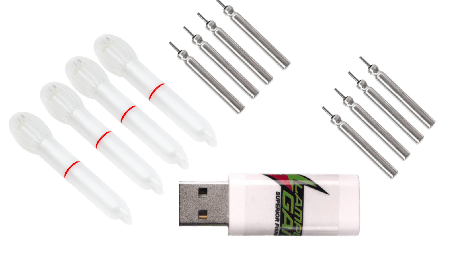 KIT C Big Moon Ø7,5 Ricaricabile in Scatola 4 Scomparti - Lampogamma Superleds