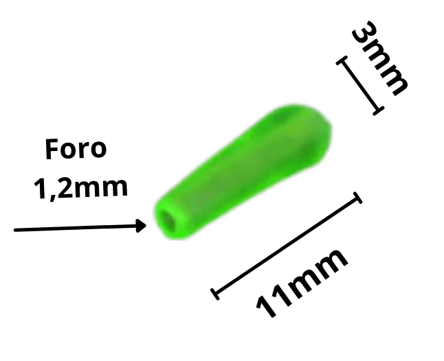 Lampo Gamma Cono Extra Soft Salva nodo Verde Glow 20 Pz - Lampogamma Superleds