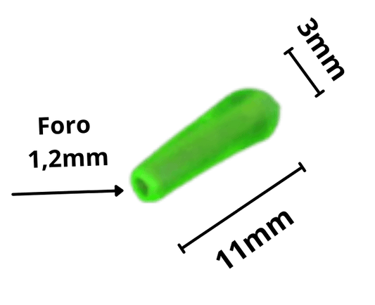 Lampo Gamma Cono Extra Soft Salva nodo Verde Glow 20 Pz - Lampogamma Superleds