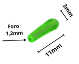 Lampo Gamma Cono Extra Soft Salva nodo Verde Glow 20 Pz - Lampogamma Superleds