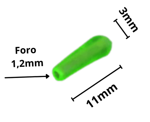 Lampo Gamma Cono Extra Soft Salva nodo Verde Glow 20 Pz - Lampogamma Superleds