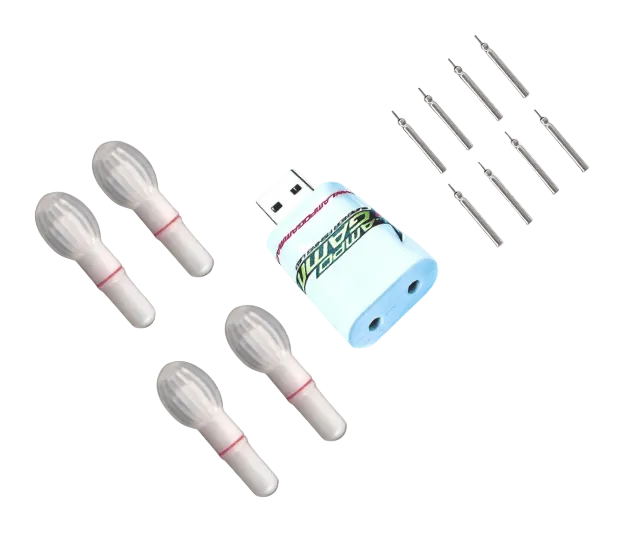 Lampo Gamma Kit C Moon Ø4,5mm Starlight a led pesca Ricaricabile - Lampogamma Superleds