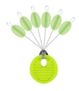 600 Stopper Da Pesca In Gomma - 100 Gruppi 6 Misure, Fermi Per Galleggianti, Nero Per Fiumi E Laghi - Foto 11