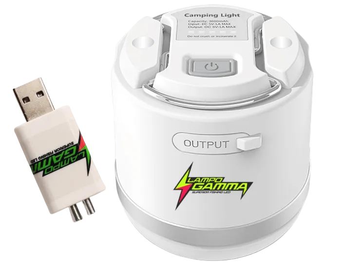 Sun Lampo Lampada a Led Ricaricabile + USB Doppia - Lampogamma Superleds