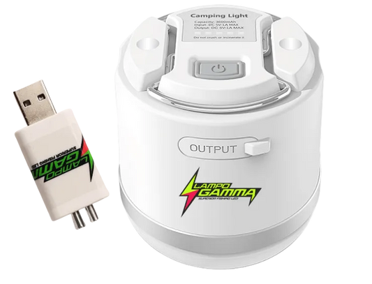 Sun Lampo Lampada a Led Ricaricabile + USB Doppia - Lampogamma Superleds